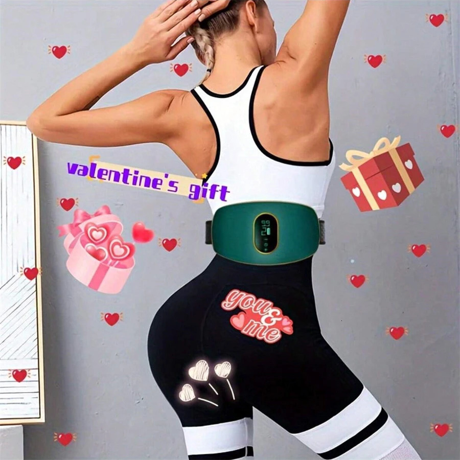 Rechargeable Waist Belt Body Slimming Machine Waist Fitness Massager Weight Loss and Body Shaping Instrument Constipation Relief 250314