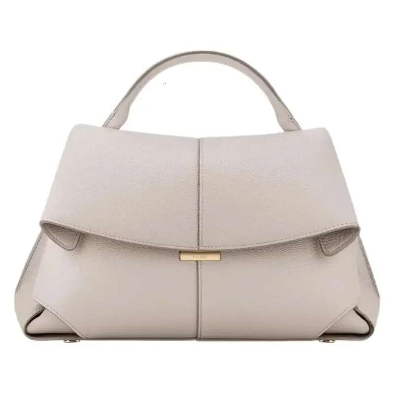 Smile Genuine Leather Women's Bag 2025 New MOKKI Fashionable Single Handbag Suitable for Crossbody Shoulder Back