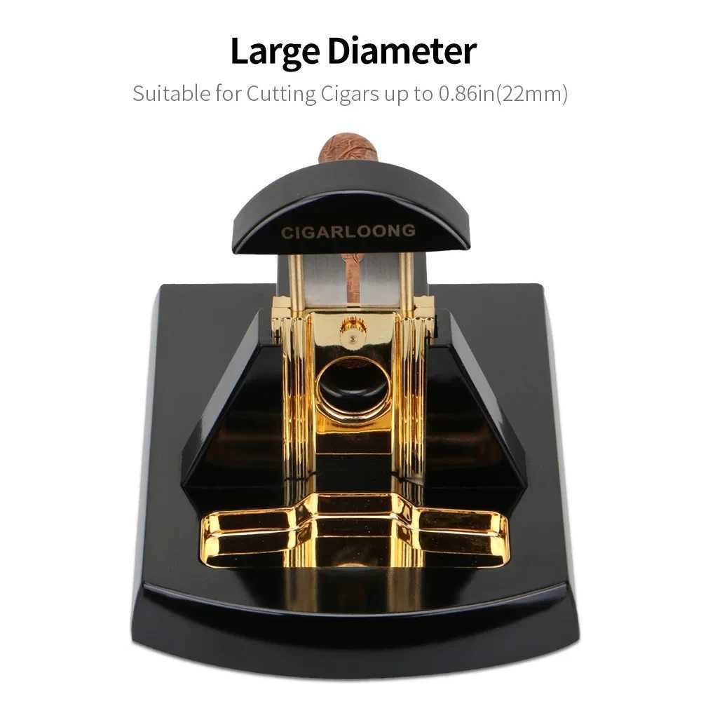 Cigar Cutter Desktop Scissors Stainless Steel Sharp Thicker Blade Smoking Cut Accessories luxurious Mens GiftC250314