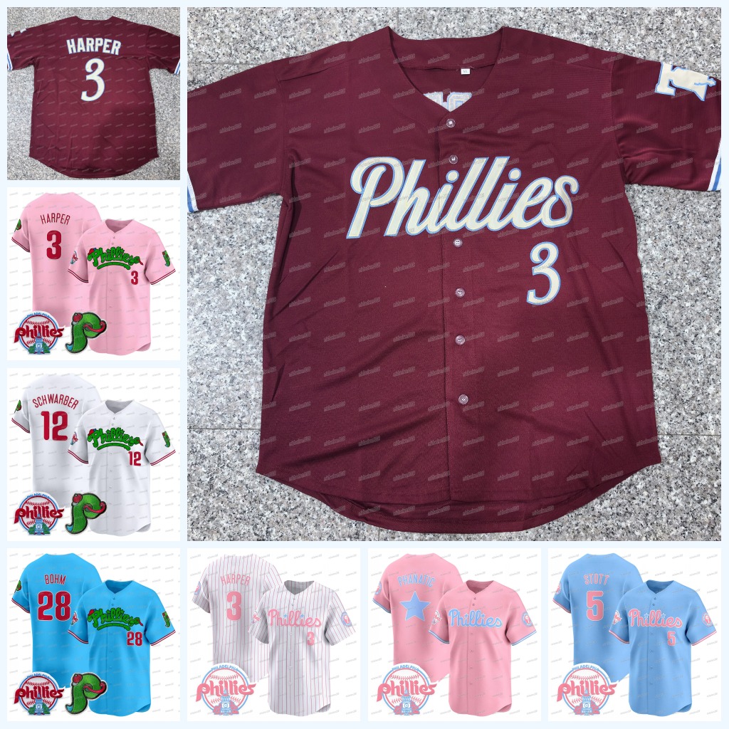 Harper Philliess 2025 Phanatic Patch Jersey Bryson Stott Alec Bohm Matt Strahm Trea Turner Kyle Schwarber Nick Castellanos Garrett Stubbs J.T. Realmuto Wheeler