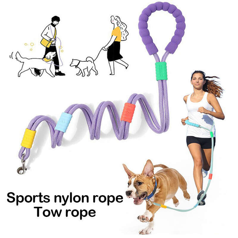 DHpet Multipurpose Dog Leash - Soft Grip, Stainless Steel Buckle, 150cm Sports Nylon Rope