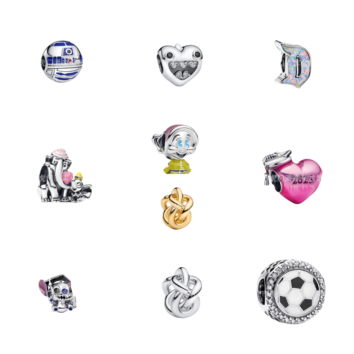2025 New Graduation Hat, Football, Mother and Child Elephant Silver Charm Pendant Wing Body Beads Exquisite DIY Jewelry for Bracelets Captivating Elegant Design