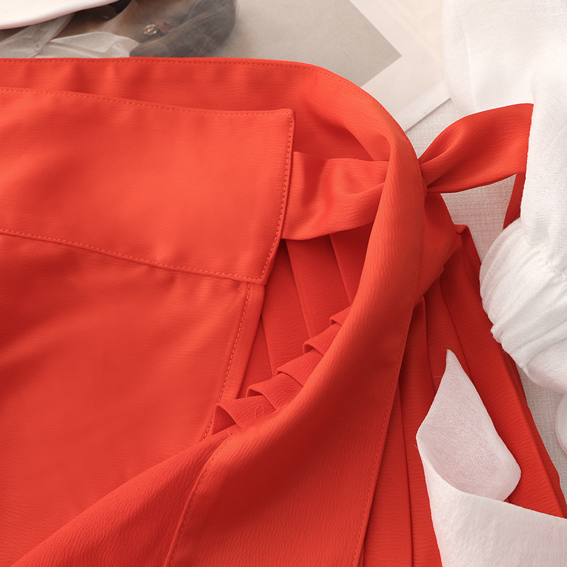 X6290 High-grade chic age-reducing Chinese style Hanfu mix and match pleated skirt fashion suit for women