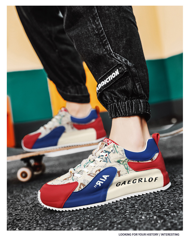 Free shipping 2025 summer new men fashion sneakers black white orange sport shoes breathable athleisure runners trainers men size 39-44