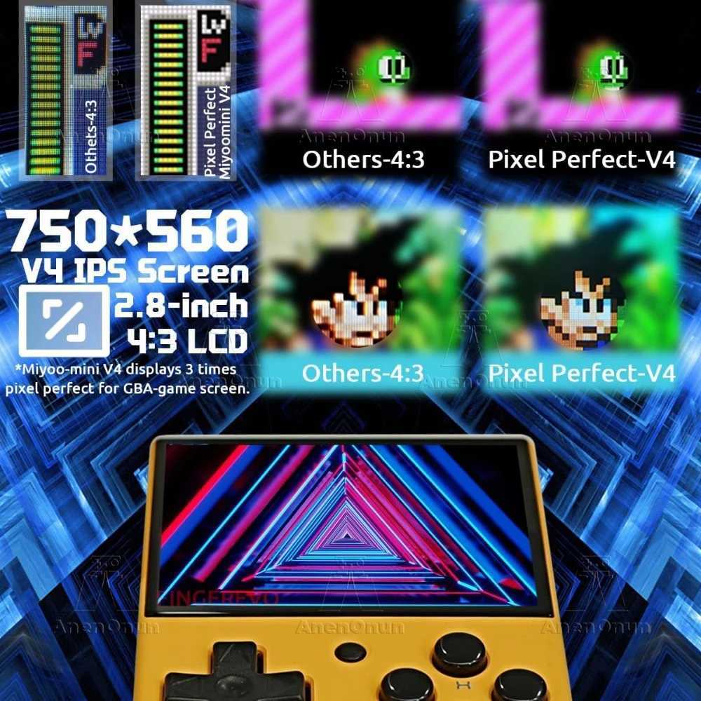 Miyoo Mini V4 2.8-inch Handheld Game Players 18000 Games 15 Emulator Portable Video Gaming Console Kids Retro Mini Game MachineXJ250314