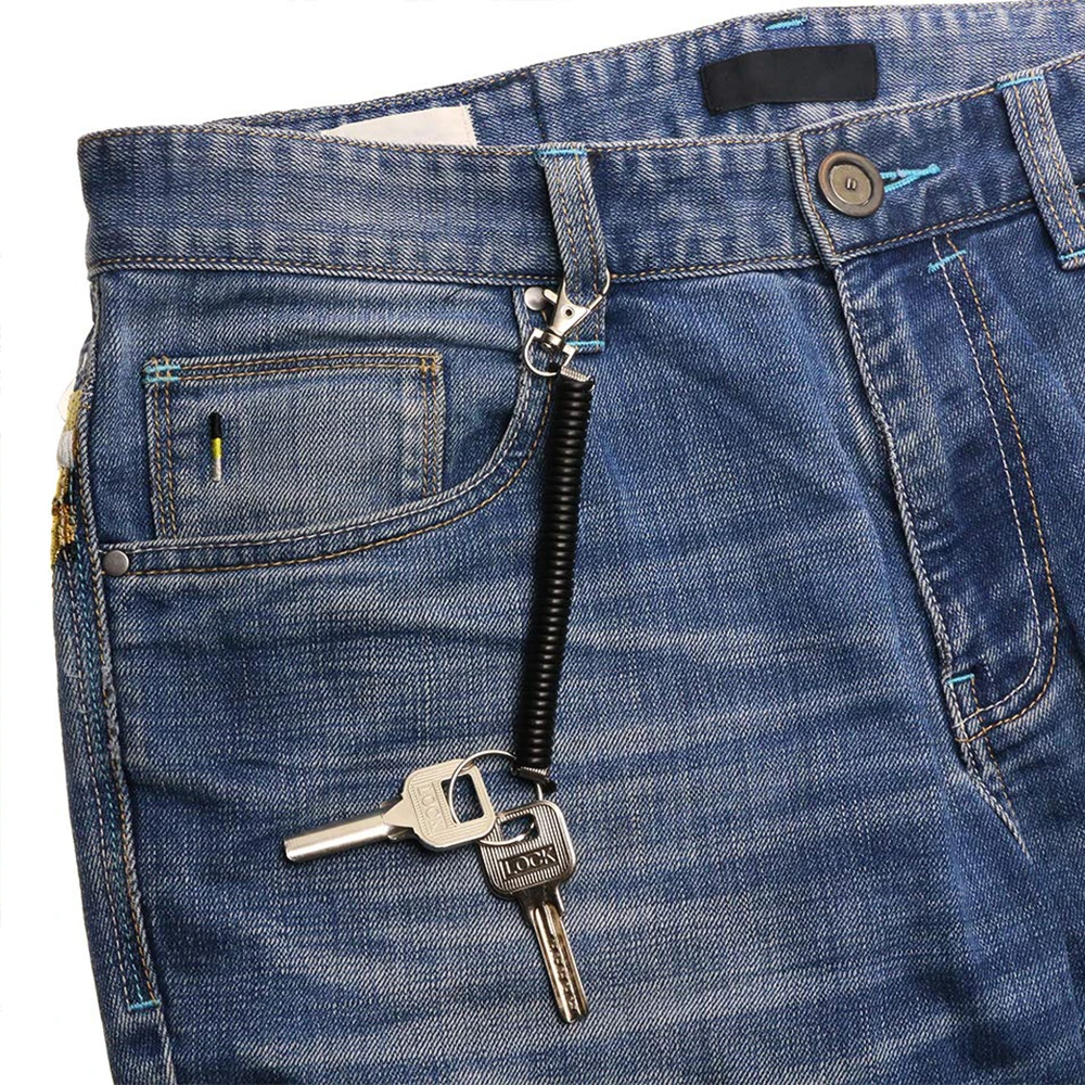 Colorful Candy Style Plastc Keychain with Built-in Retraction Mechanism and Secure Carabiner for Easy Storage of Devices and Keys