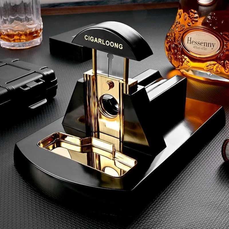 Cigar Cutter Desktop Scissors Stainless Steel Sharp Thicker Blade Smoking Cut Accessories luxurious Mens GiftC250314