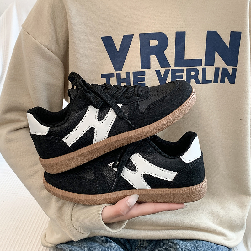 free shipping designer casual shoes luxury black khaki leather breathable comfort platform outdoor sports runner running shoe trainers sneakers new