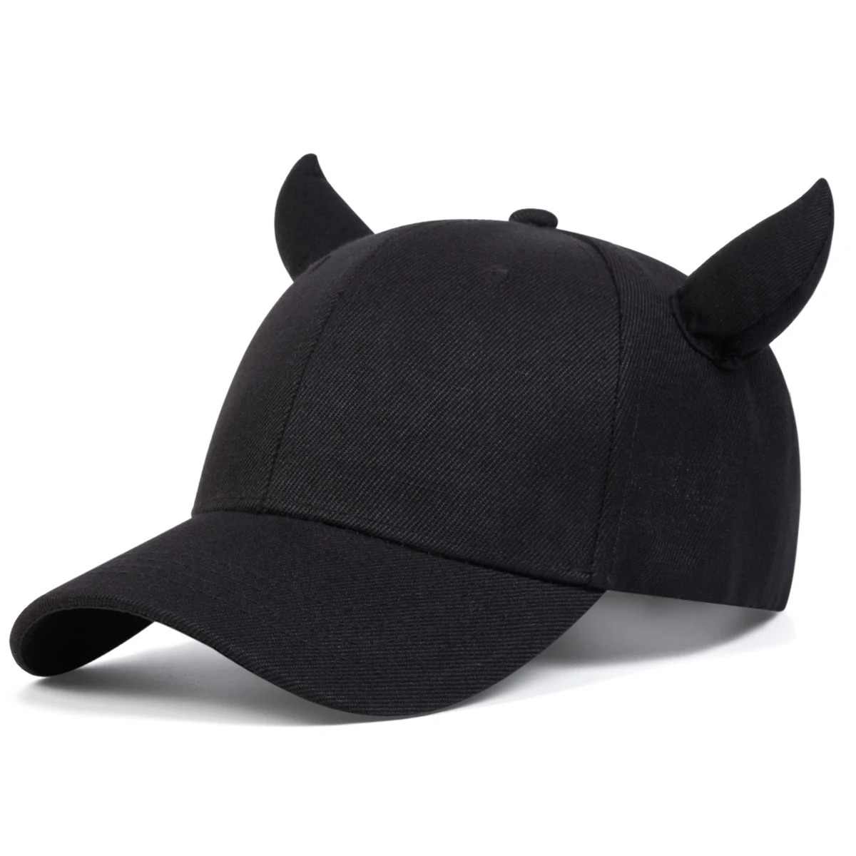 Unisex Personalized Bull Horn Baseball Caps Spring Autumn Outdoor Adjustable Casual Hats Sunscreen Hat 250313