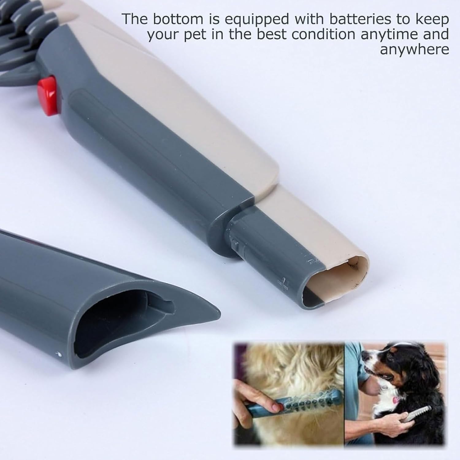 Pet Comb Electric Pet Hair Knot Remover, Pet Dog Grooming Comb Hair Trimme for Dogs Puppies Cats