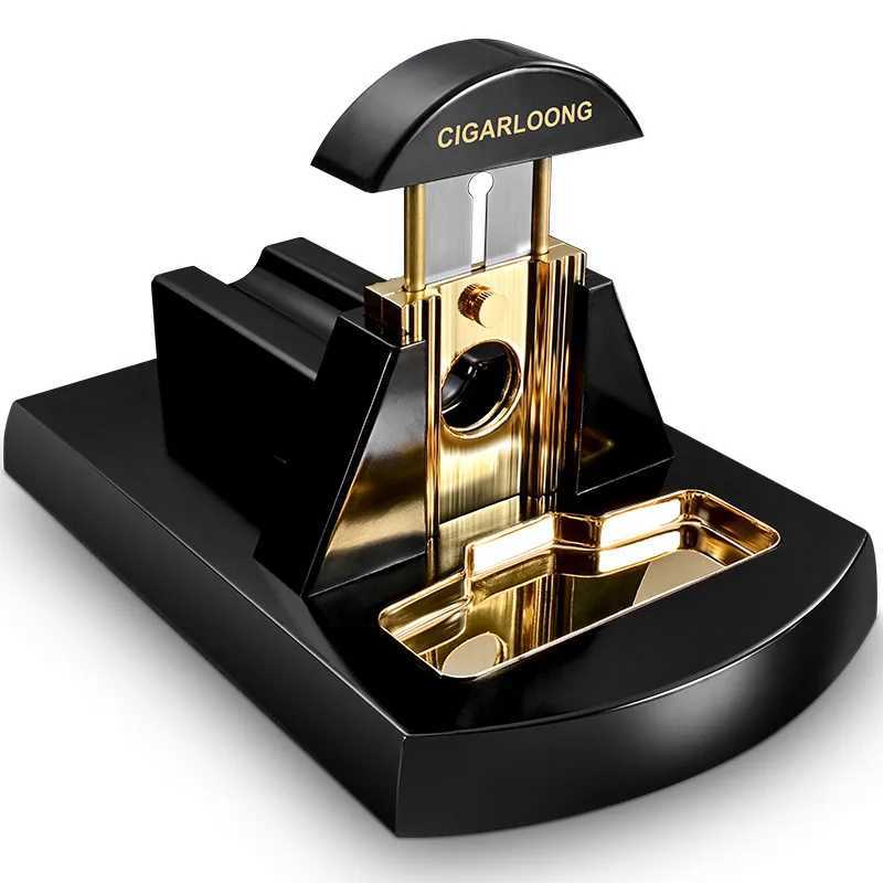 Cigar Cutter Desktop Scissors Stainless Steel Sharp Thicker Blade Smoking Cut Accessories luxurious Mens GiftC250314