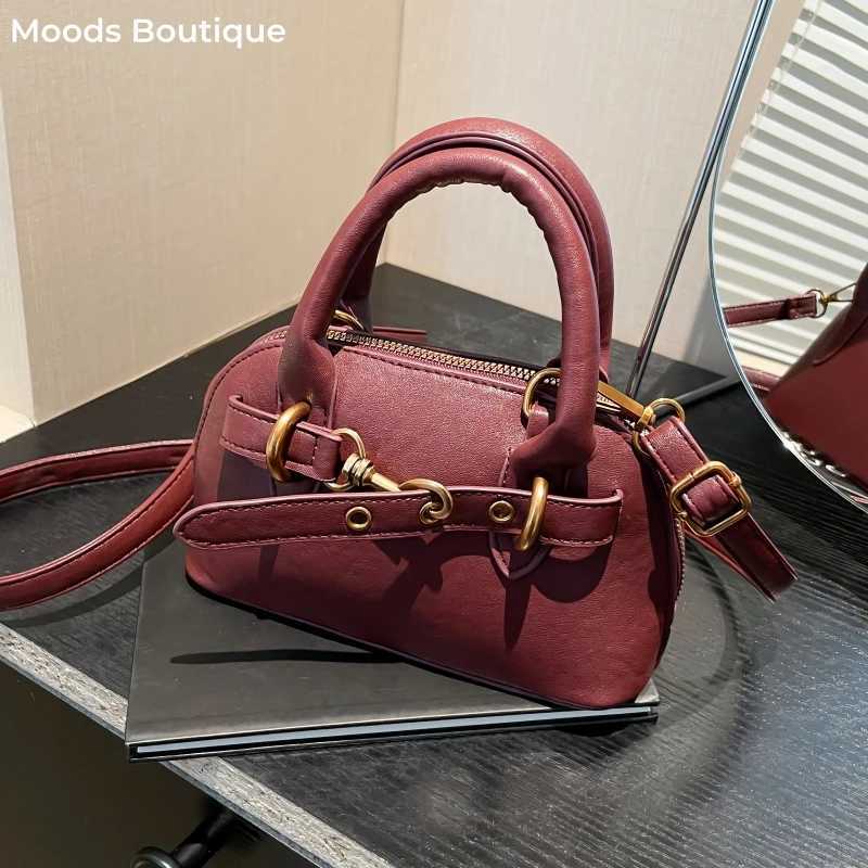 Small size top handle bag buckle design mini sole horizontal shell bag luxury designer wallet and handbag Y250321