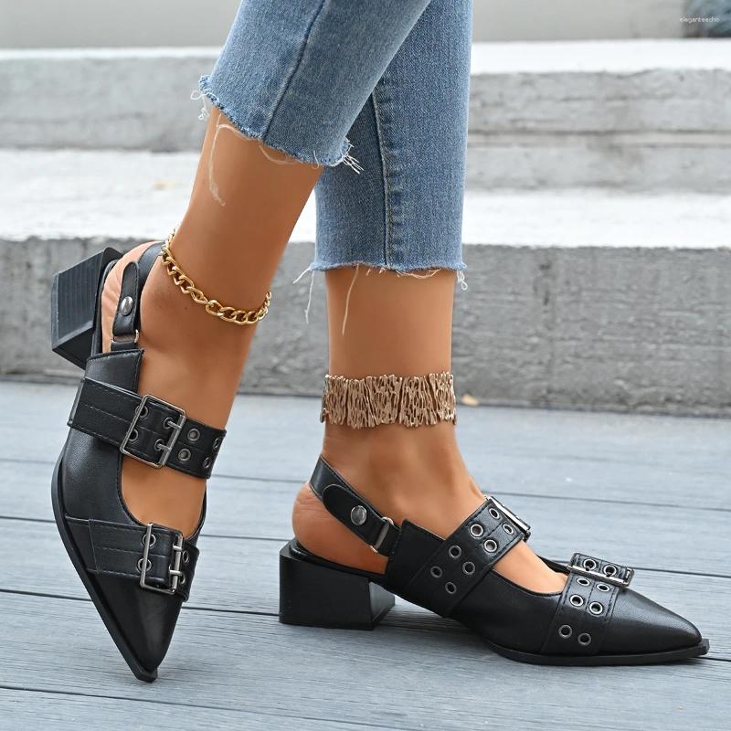 2025 S Fashion Designer Sandals Women Platform Pointed Toe Spring Shallow Flats Slip On Outdoor Shoes Big Size Atos De Mujer