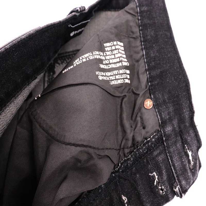 2025SS Purples Jeans Trendy Good Quality Mens and Womens Outdoor All-match Pants Casual Streetwear Wash Water BlackT250314