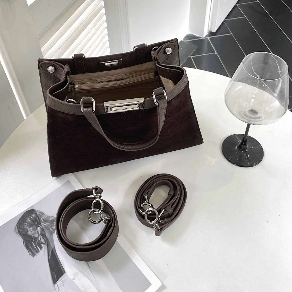 Motingsome Leather Handbag Fashion Women Crossbody Satcheles Real Genuine Suede Tote Purses Lady Daily Bags New