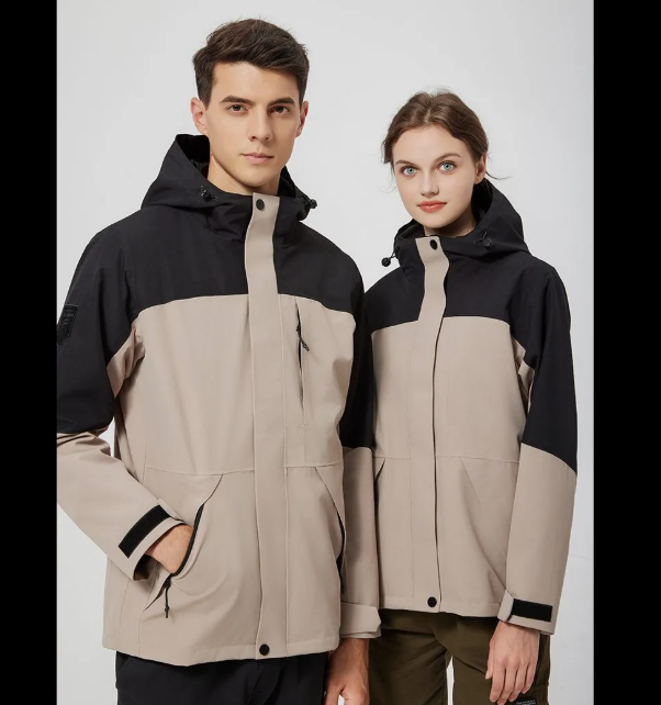 Men's Fashion Mountaineer #QB49 Jacket - Durable Windproof Outerwear for Hiking & Cycling Activities