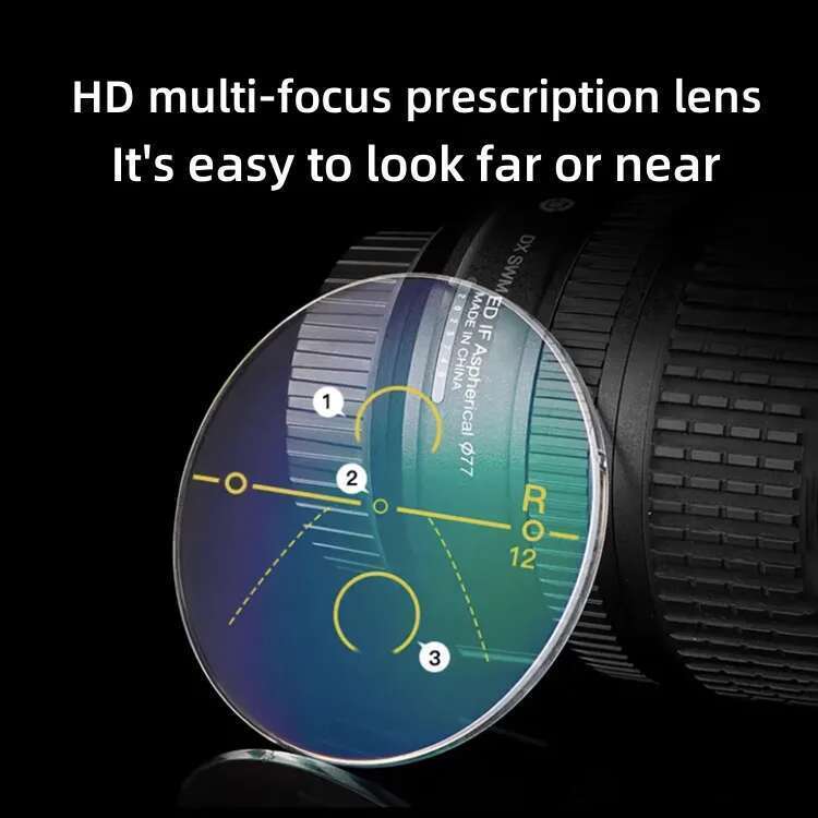 HD Progressive Multifocal lenses 1.56/1.61/1.67/1.74 Anti-reflective Wear-resistant Near And Far Optical Prescription Lenses