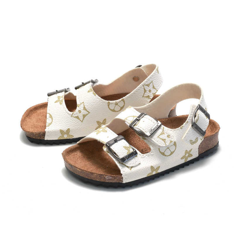 Sandals RUIZUSTOCK New Product Childrens Cork Sandals Boys Sandals Womens Beach Shoes Water Pine Korean Edition Trendy Baby CrossY250315JJ01
