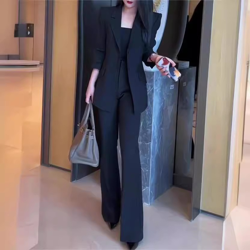 K312Spring/Summer 2025 Collection - Ladies' Korean Design Casual Professional Pants Suit