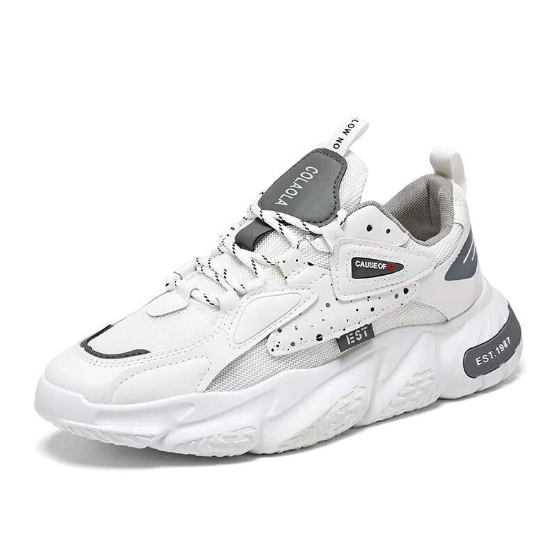 2025 New Breathable Mesh Men's Designer Trendy Fashion Full Match White Thick soled Sports Shoes Casual Shoes1