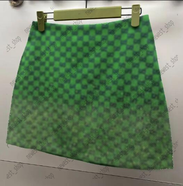 Womens Skirts designer women Color hot stamping diamond Letter Jacquard green blue S-XL High Waist Short Half Skirt luxury Short Dress Sexy Ladies Dresses