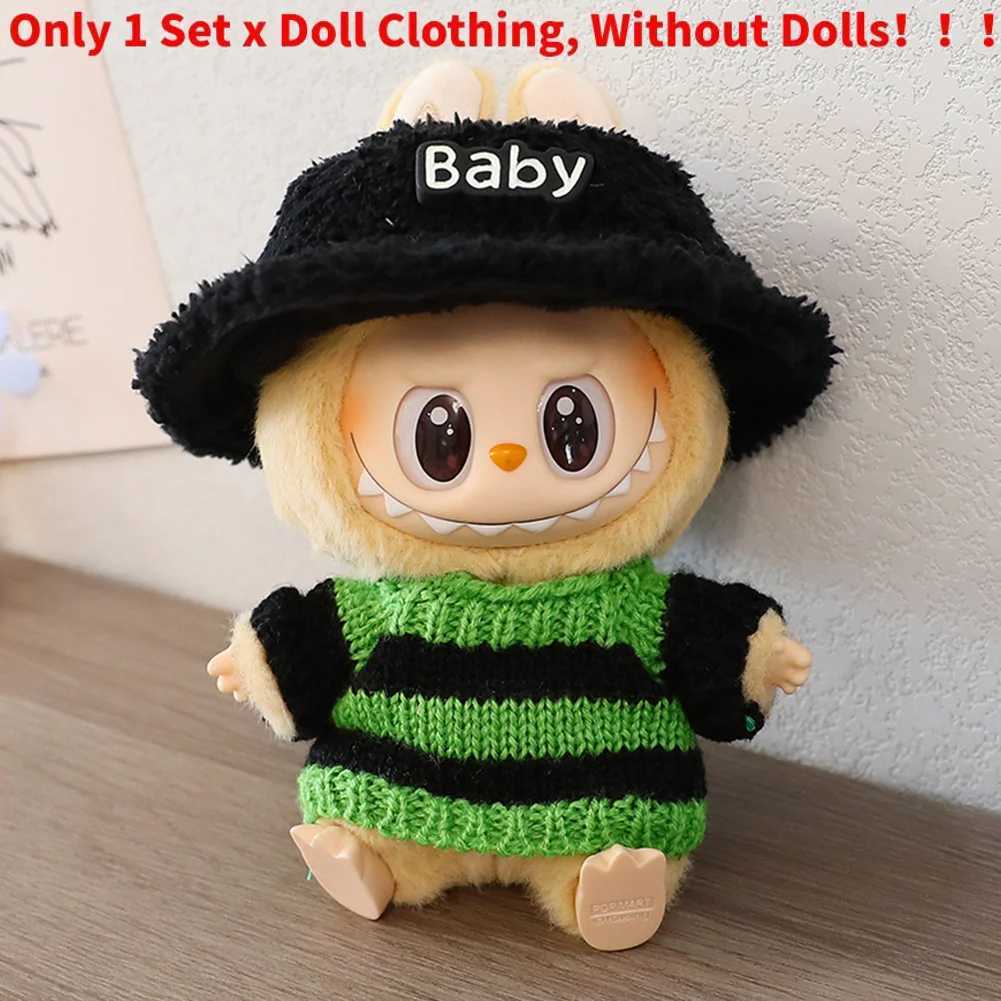 17cm Cute Mini Plush DollS Clothes Outfit Accessories For Korea Kpop Exo Labubu II Idol Dolls Sitting Party Clothing DIY GiftT250315