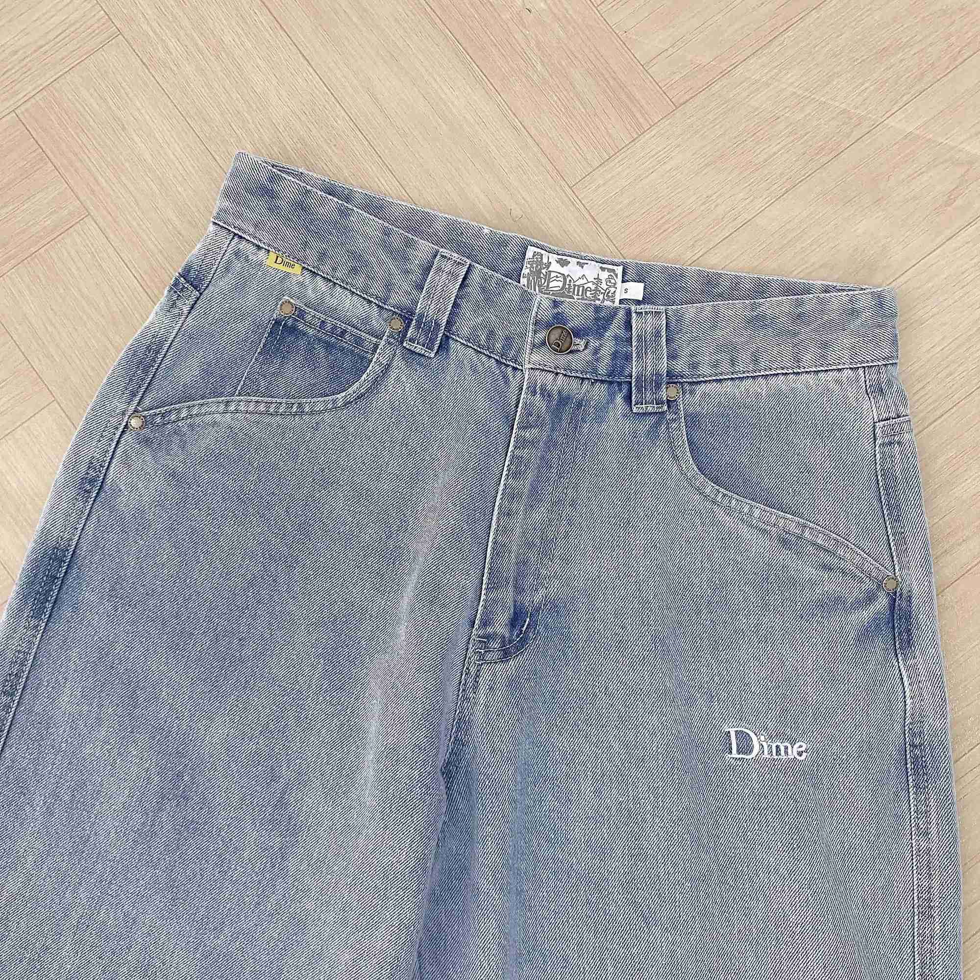 2025 Y2K Dime Jeans for Men Dime Skate Baggy Jeans Embroidery Denim Simple Dime Pants Women Jeans Mujer Hot traf Men jeanT250315