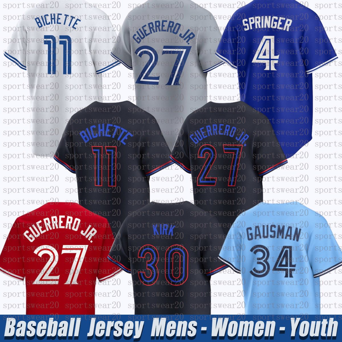 City Connect torontoS Baseball Jersey blue jays jersey Vladimir Guerrero Jr. jersey Bo Bichette George Springer Kevin Gausman Alejandro Kirk Schneider jerseys