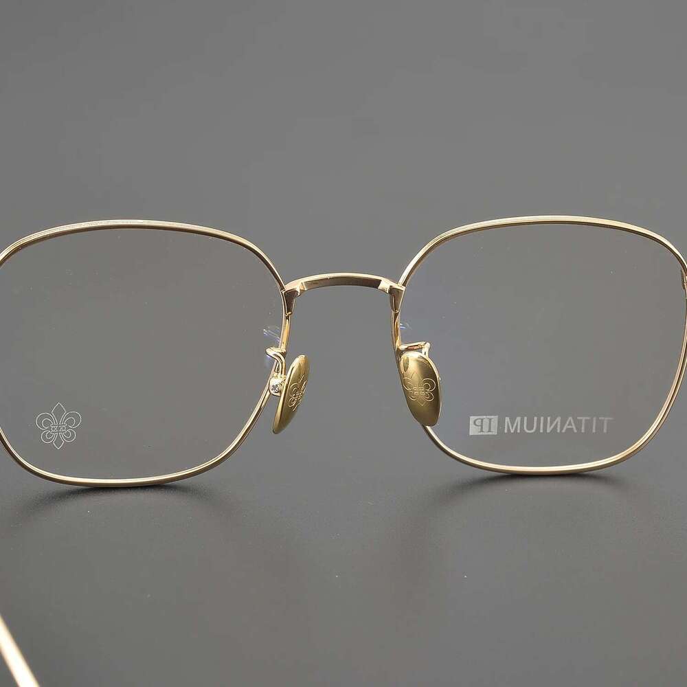 New Pure Titanium Women's Retro Square Mya Frame Ultra-light Optical Prescription Glasses For Men