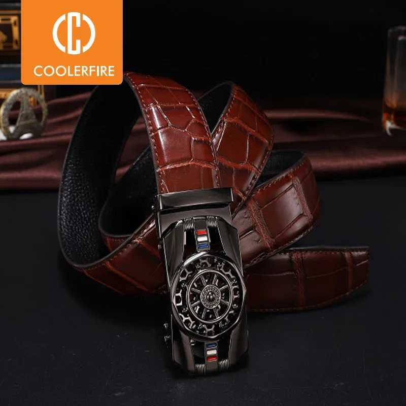 Mens genuine leather belt brand luxury stone pattern high-quality business work authentic mens buckle ZD121 X2503141