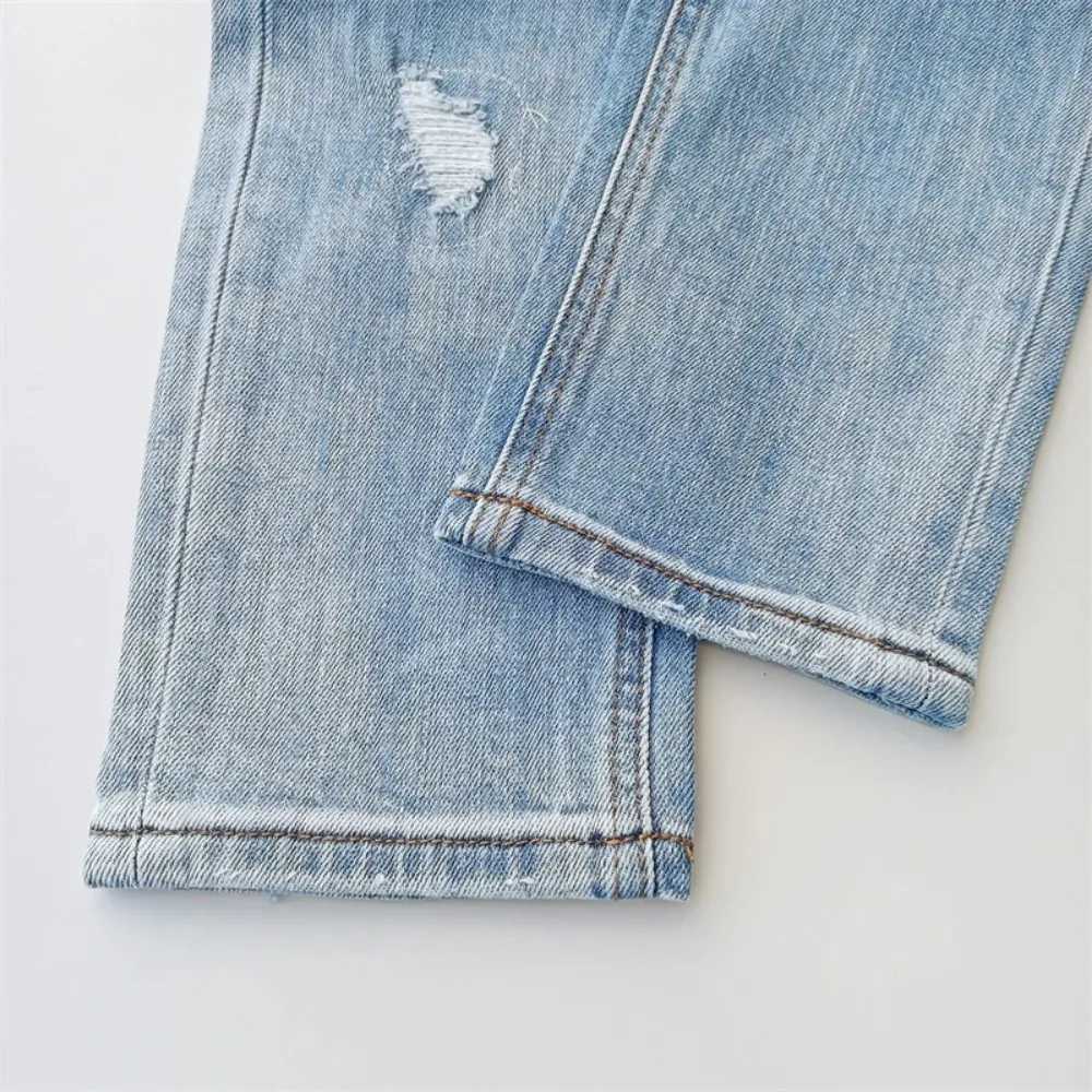 Black Blue Fashion Men KSUBI Cross Jeans Brand High Street Hole Trend Low Rise Skinny Denim Pants Ripped Frayed TrousersT250314