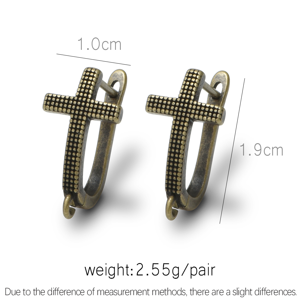 Vintage-Style Antique Bronze Earring Components Set - Perfect for Do-it-Yourself Jewelry Creations