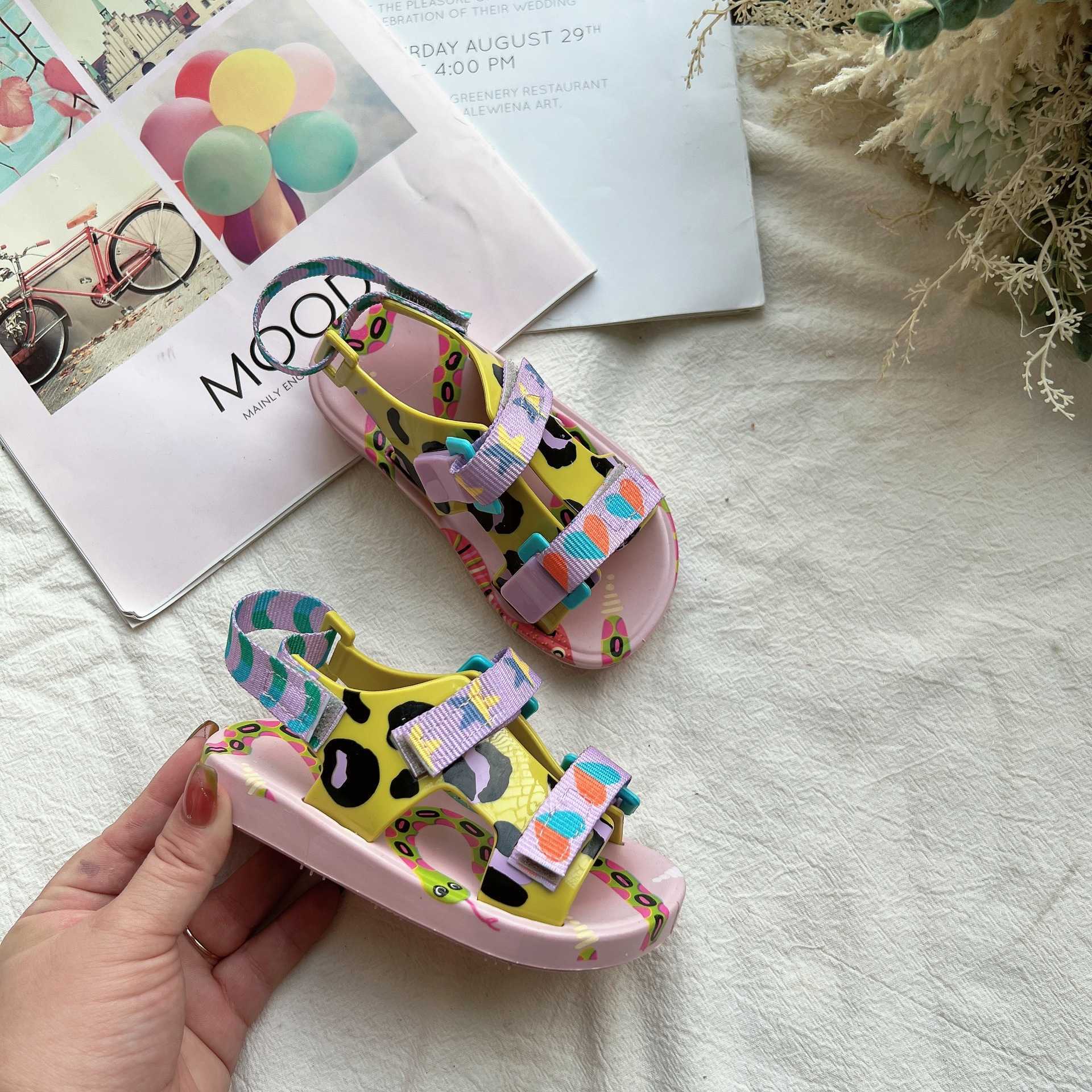 Sandals 2022 Mei * - Sha camouflage painted pattern boys and girls jelly sandals beach shoesY2503152GEA