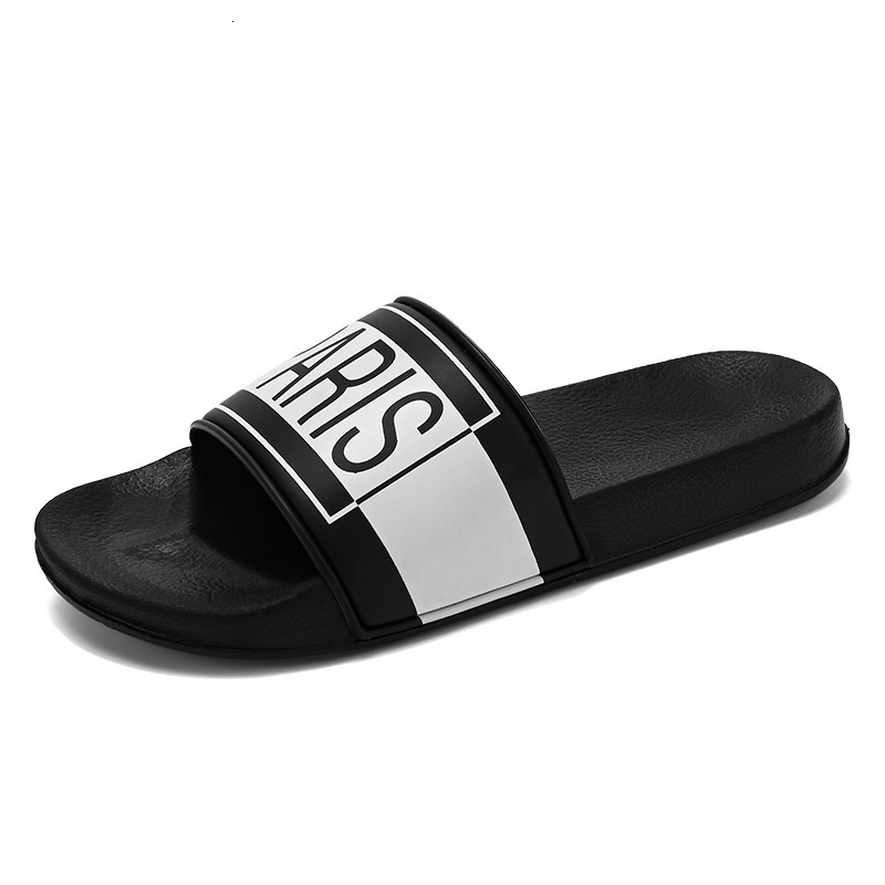 Summer Men's Designer Slippers Are Lightweight And Fashionable For Outdoor Wear Suitable For Couples To Wear Single Drag Beach Anti Slip Letter W