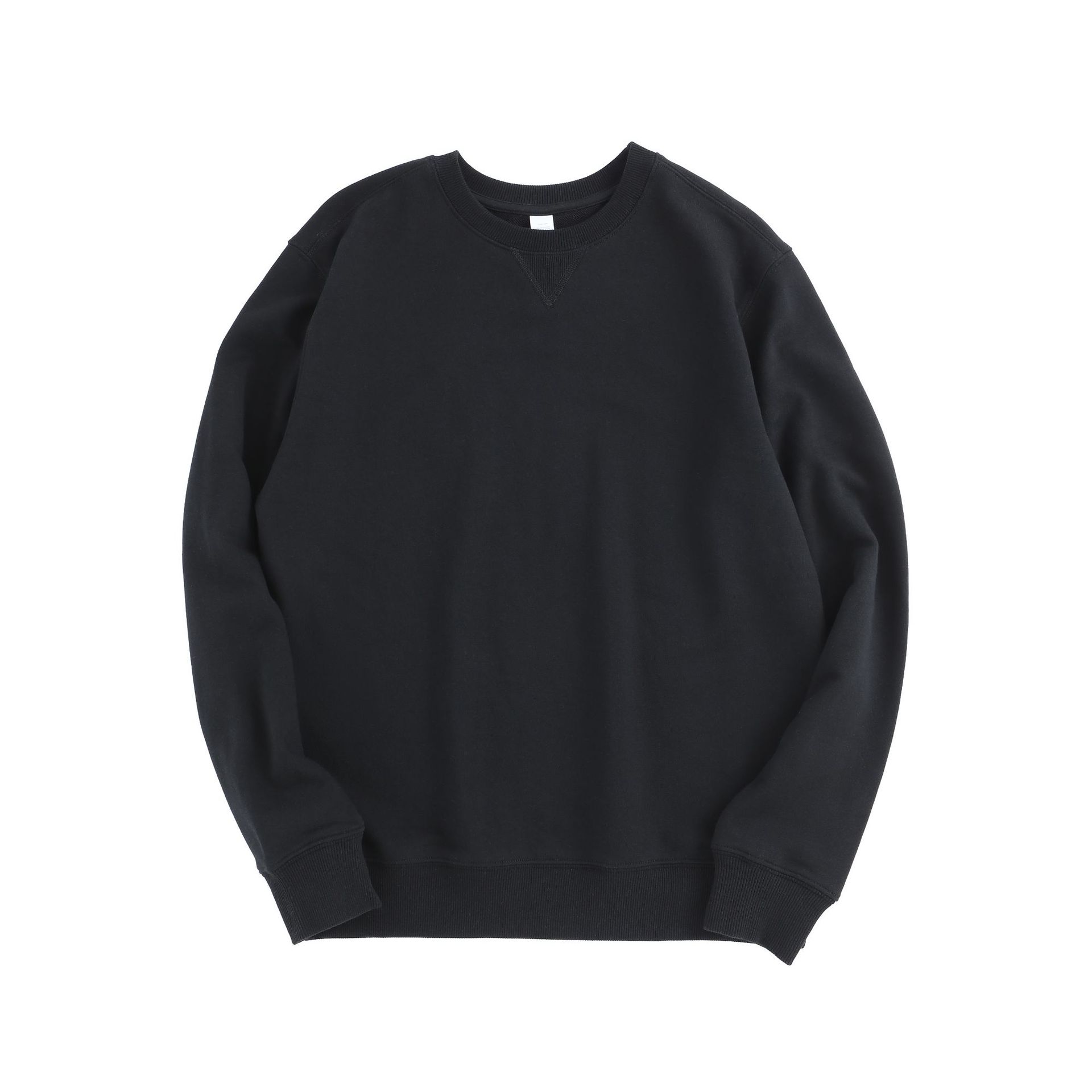 D1032 Spring long-sleeved solid color sweatshirt street trend foreign trade men's loose solid color round neck men's sweatshirt leisure spor