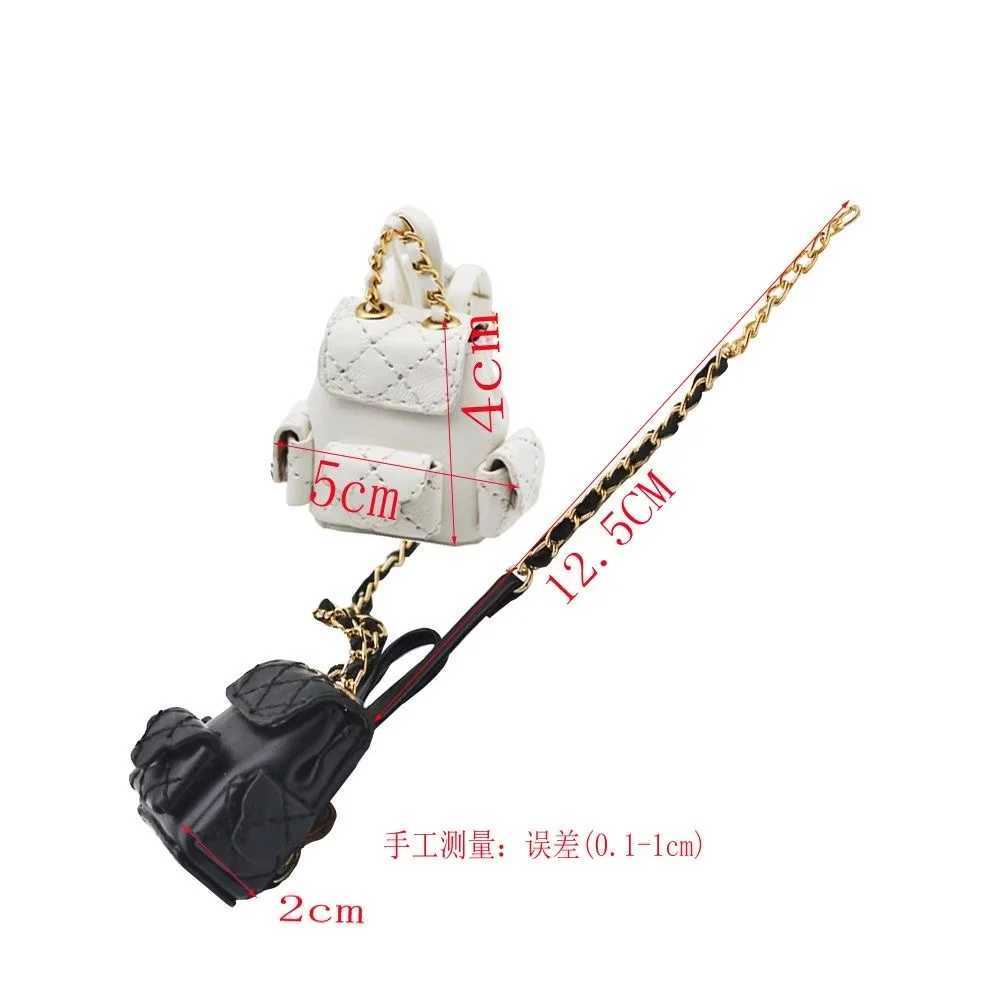 17cm V1 V2 Labubu Backpack Cute 1/6 1/8 1/12 BJD Dolls DIY Knapsack Cute 15cm Idol Plush Doll Accessories Packsack Kids GiftsT250313