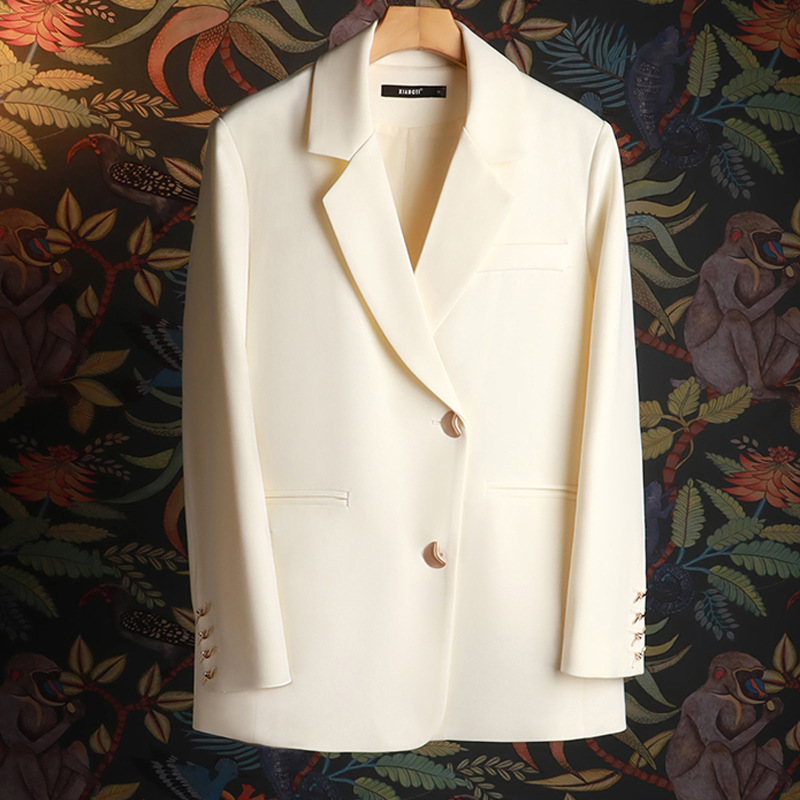 T312Stylish Niche Suiting Jacket with Elegant Cutout for Contemporary Wear