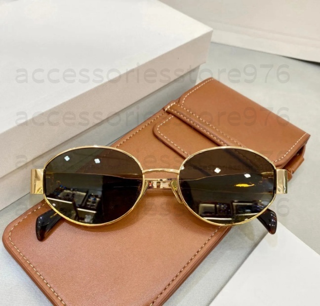 designer sunglasses for women Oval Frame Sunglasses Women Metal Mirror Legs Green Lens Sunglasses Retro Small Round Frame Sexy Little Women Glasses With Box