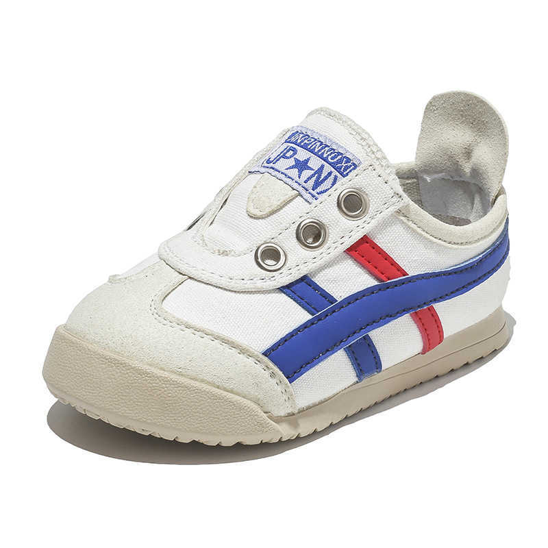 Athletic Outdoor 2025 new fashionable girls white shoes with soft soles breathable childrens canvas shoes boys trendy baby casual board shoesY250314Z6