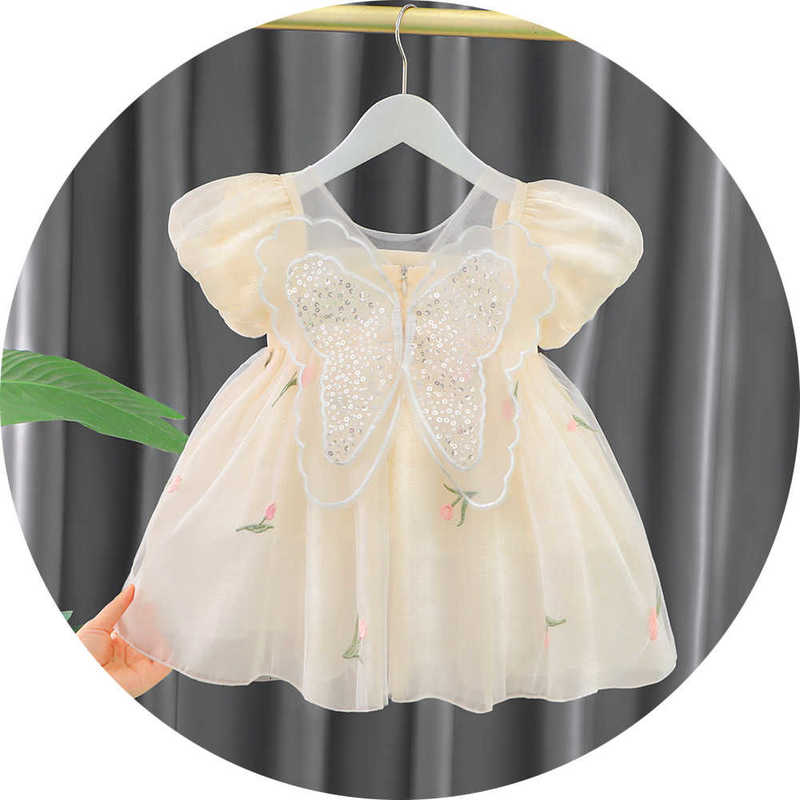 Girl's Dresses Baby Summer Cute Skirt 1 Little Girl Summer 2023 New Year One Dress Girl Princess Dress