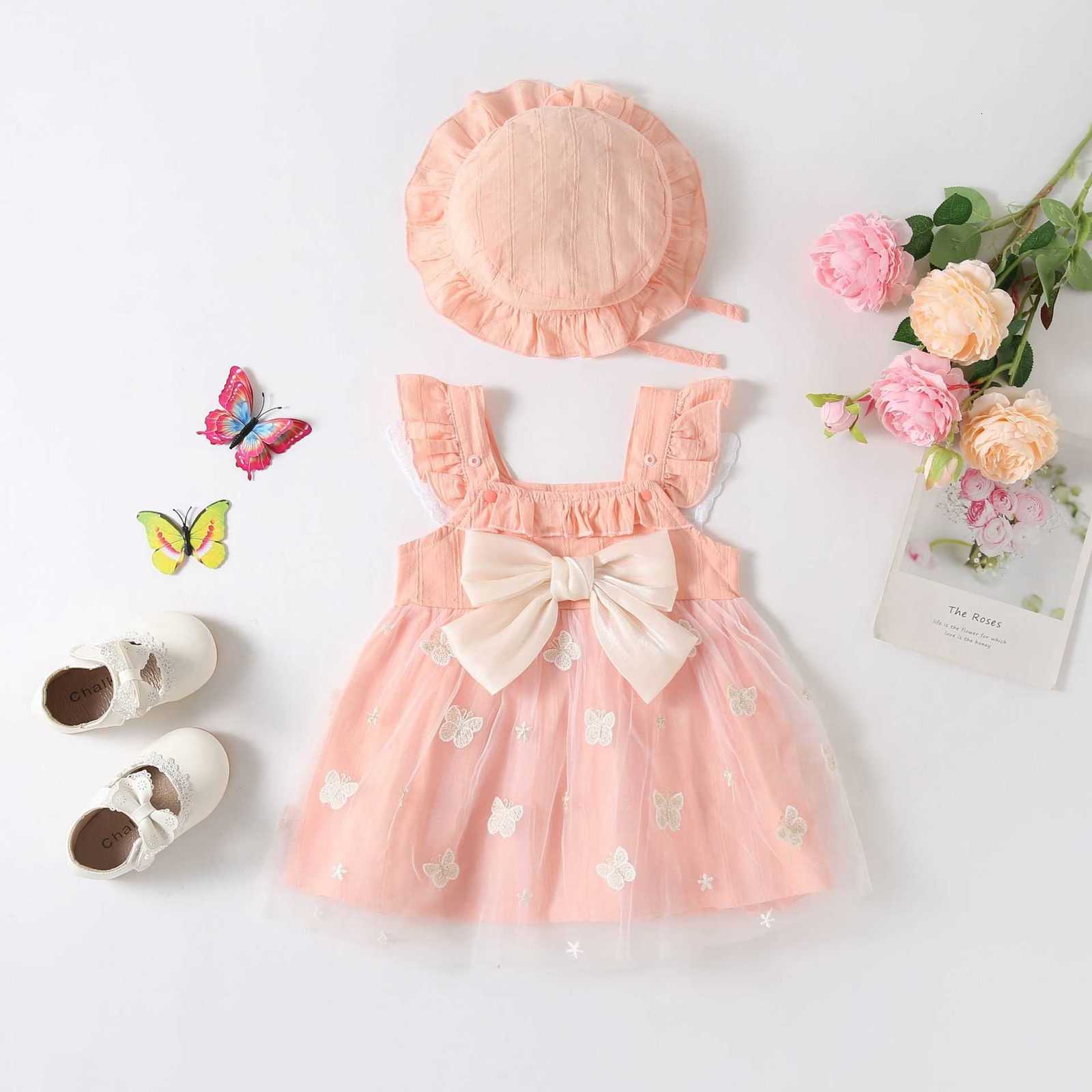 Girl's Dresses Girls' Dress 2024 Spring and Summer New Baby Girl Countryside Style Dress Baby Children's Princess Dress