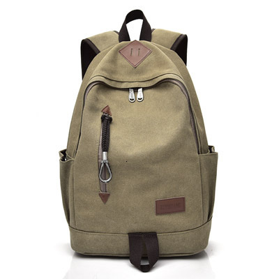 Fashionable and trendy casual canvas backpack, travel bag, high school student backpack for men, designer bag