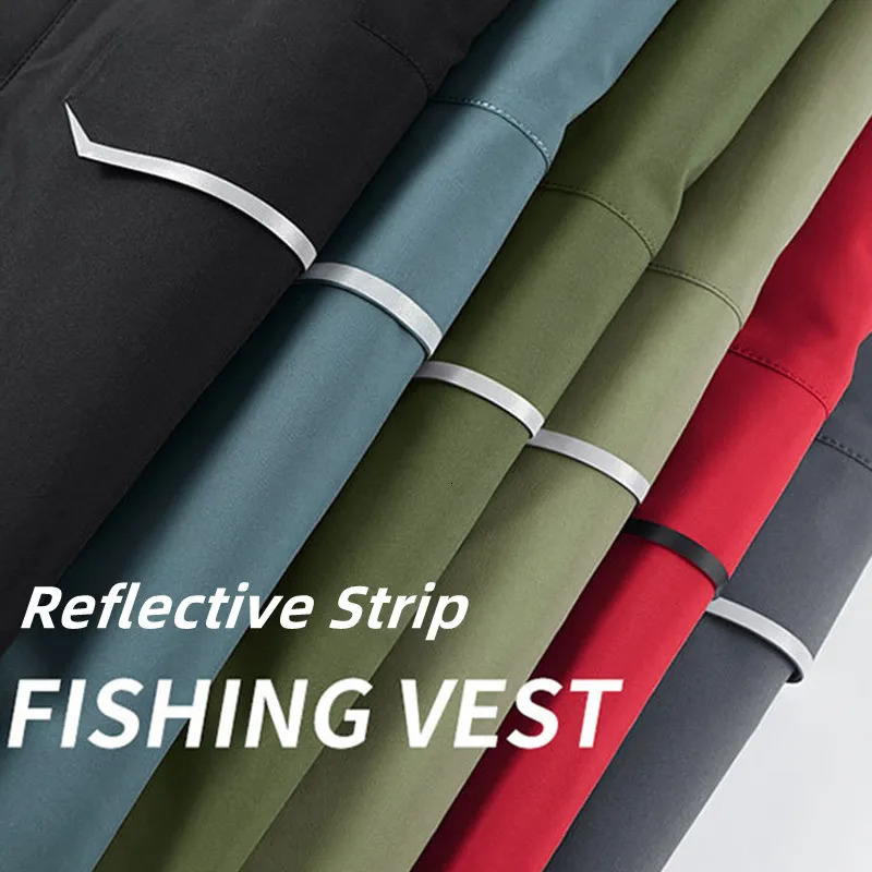 Top Quality Outdoor Professional Reflective Vests Men Summer Multi-pocket Zipper Light Casual Hiking Fishing Cycling Safety Vest 250310