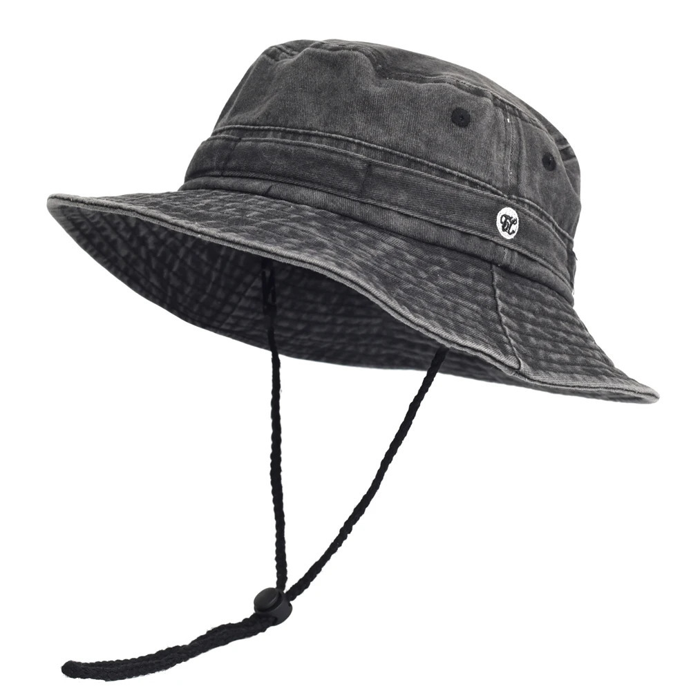 Laundry cotton bucket hat spring and summer mens Panama womens fishing hat hunting hat outdoor sun protection hat 250314