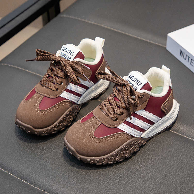 Athletic Outdoor Childrens sports shoes 2025 new n version girls single shoes casual shoes soft soled boys running shoes versatileY250314VAZF S251027