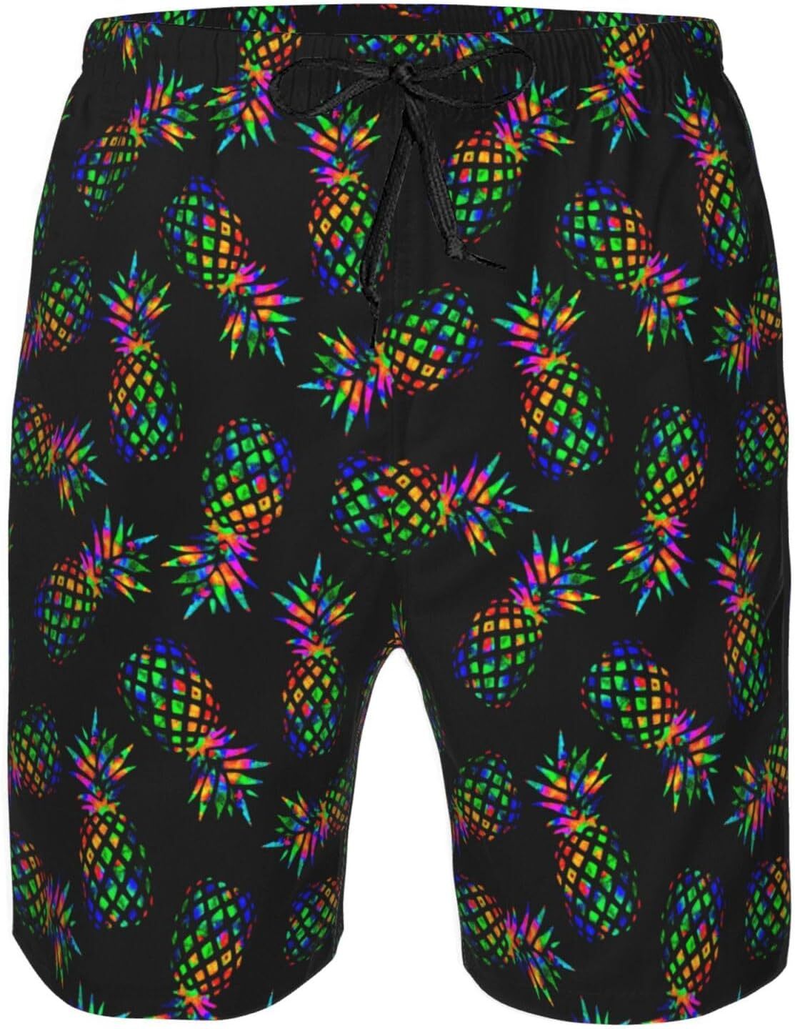 Mens Swim Trunks Quick Dry Board Shorts with Pockets Swimwear Bathing Suits printing