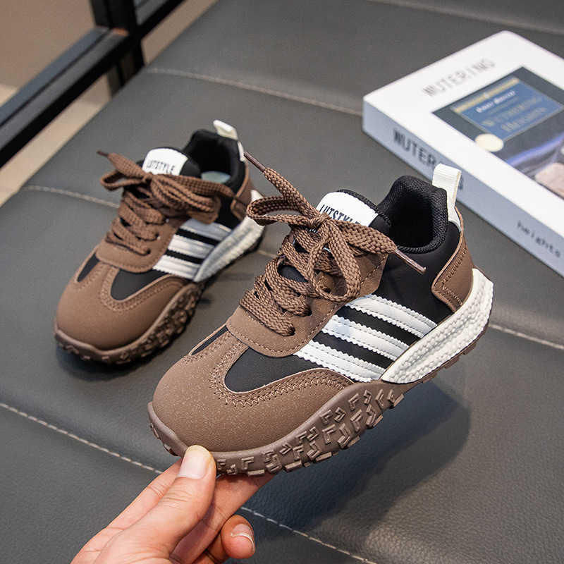 Athletic Outdoor Childrens sports shoes 2025 new n version girls single shoes casual shoes soft soled boys running shoes versatileY250314VAZF S251027