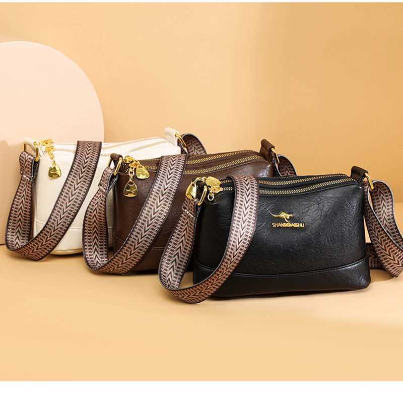 Sac A Main High Quality Soft Leather Luxury Purses And Handbags Female Bags Designer Multilayer Women Shoulder Crossbody Bags Y250315