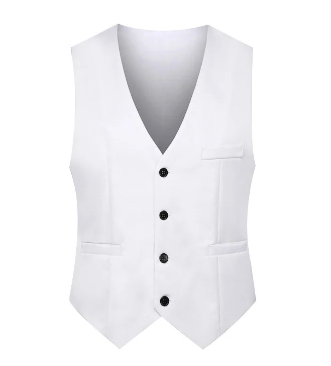 M-5XL Mens Suit Vest Summer Slim Fit Waist Solid Tank Top Business Leisure Party Bar Banquet Dress 250310