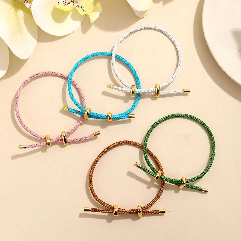 High quality womens rope bracelets colorful handmade DIY mens bracelets adjustable rope bracelets jewelry wholesaleXJ250315